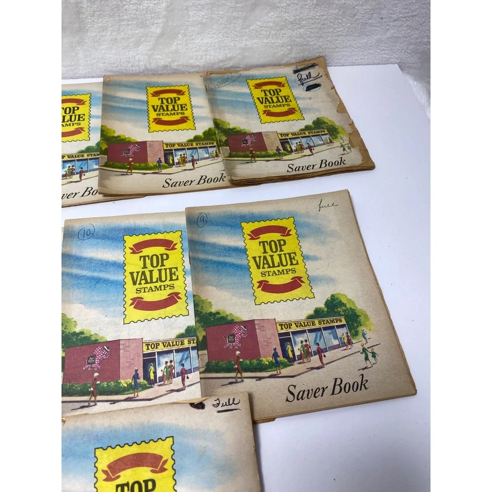 Vintage Top‎ Value Stamps Saver Books Lot of 15 Collectible Ephemera